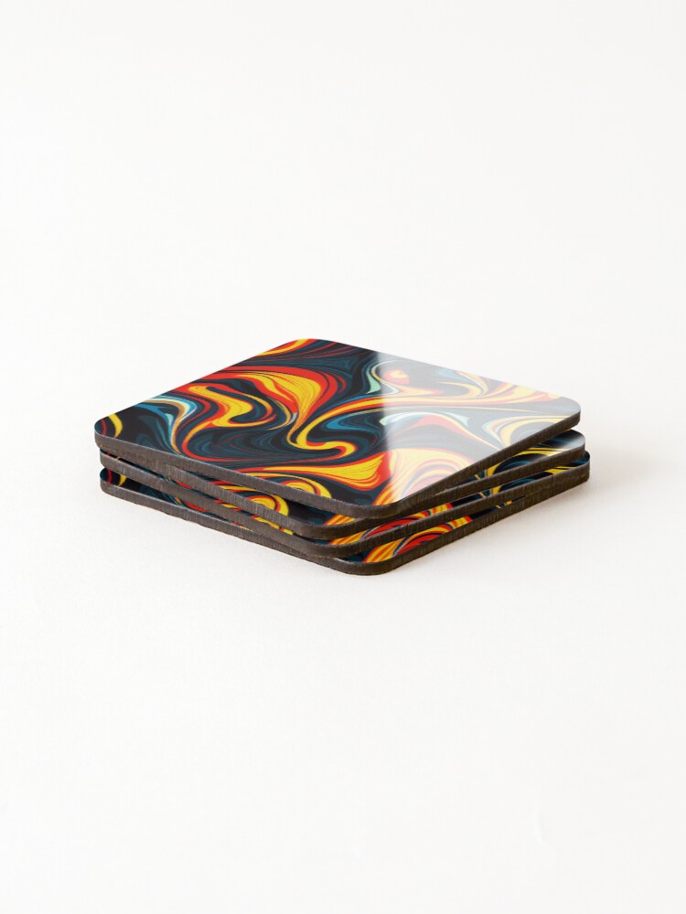 Thumbnail 4 of 5, Coasters (Set of 4), Color Combination Pattern designed and sold by BuraxisDesigns.