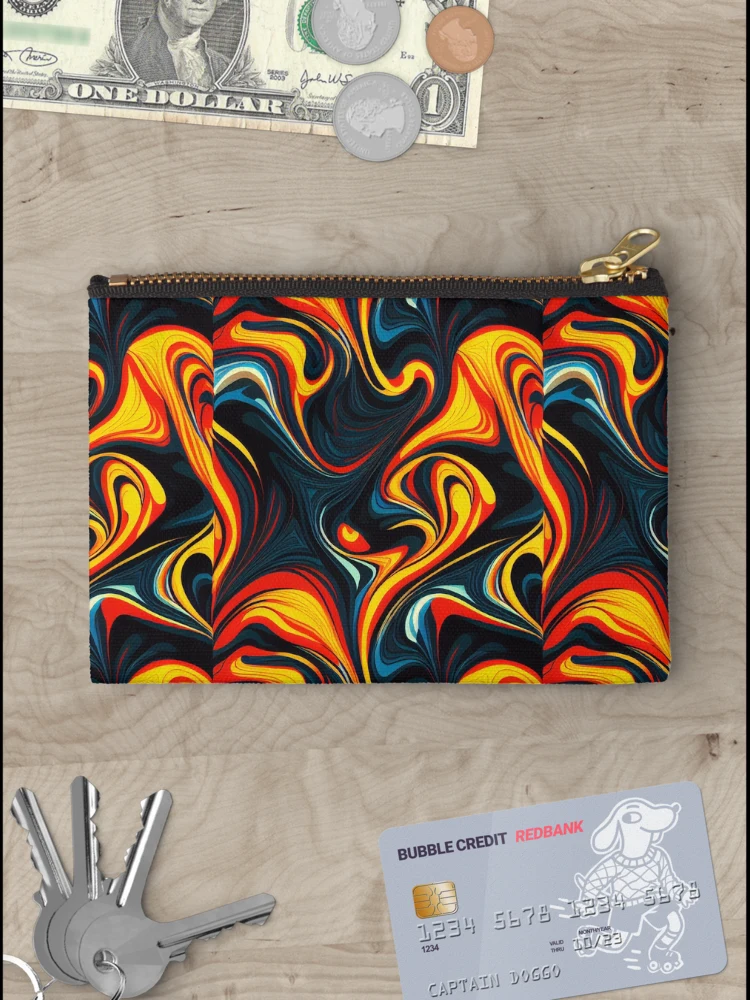 Thumbnail 3 of 4, Zipper Pouch, Color Combination Pattern designed and sold by BuraxisDesigns.