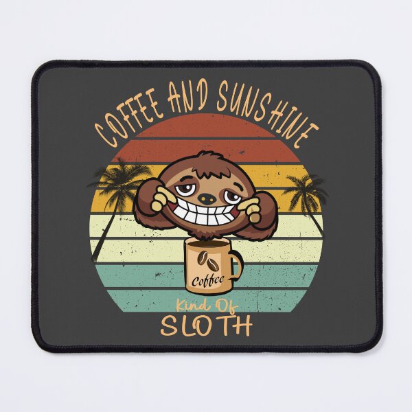 Item preview, Coffee and sunshine vintage sunset sloth designed and sold by TipTopTapo.