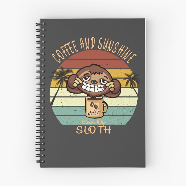 Item preview, Coffee and sunshine vintage sunset sloth designed and sold by TipTopTapo.