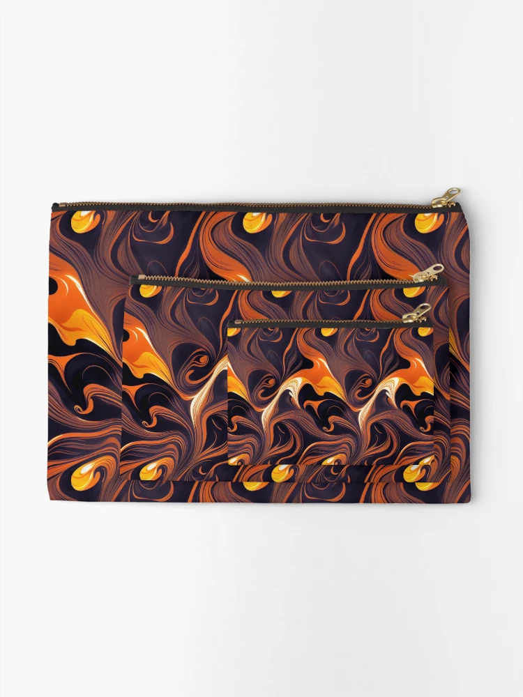 Thumbnail 2 of 4, Zipper Pouch, Color Combination Pattern designed and sold by BuraxisDesigns.
