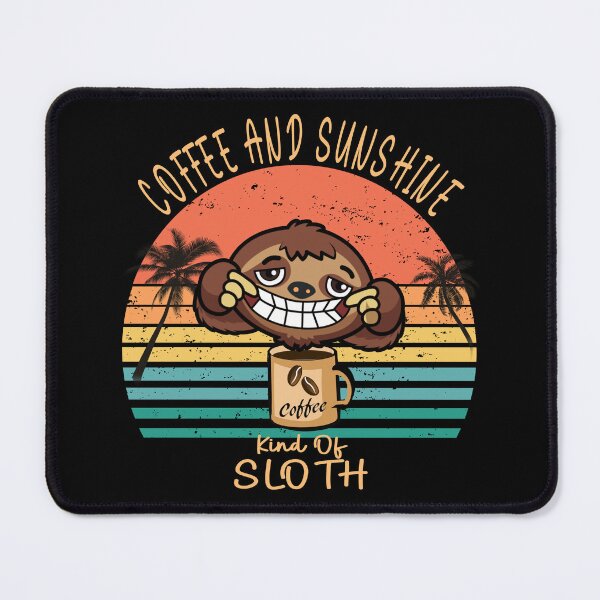Item preview, Coffee and sunshine vintage sunset sloth designed and sold by TipTopTapo.