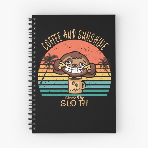 Item preview, Coffee and sunshine vintage sunset sloth designed and sold by TipTopTapo.