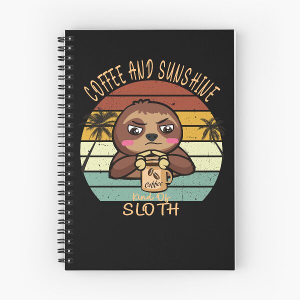 Item preview, Coffee and sunshine vintage sunset sloth designed and sold by TipTopTapo.