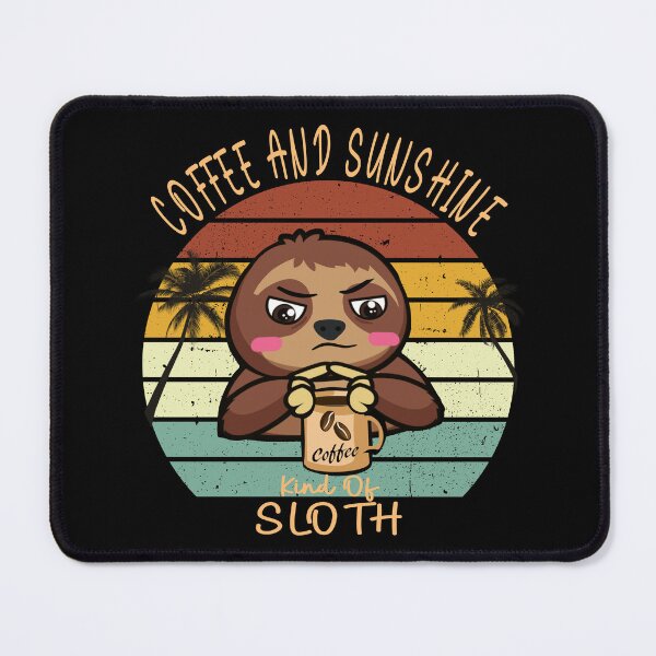 Item preview, Coffee and sunshine vintage sunset sloth designed and sold by TipTopTapo.