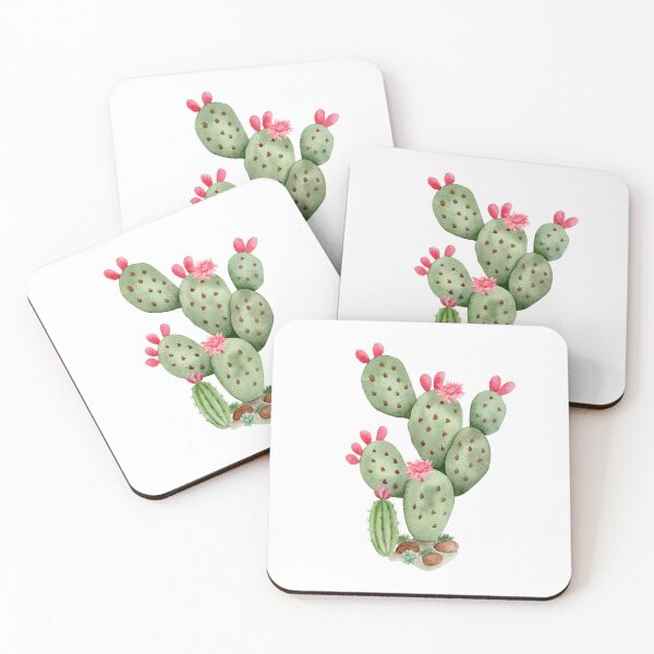 Item preview, Beautiful Watercolor Flowering Cactus Plant designed and sold by silviaol.