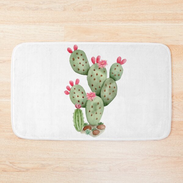 Item preview, Beautiful Watercolor Flowering Cactus Plant designed and sold by silviaol.