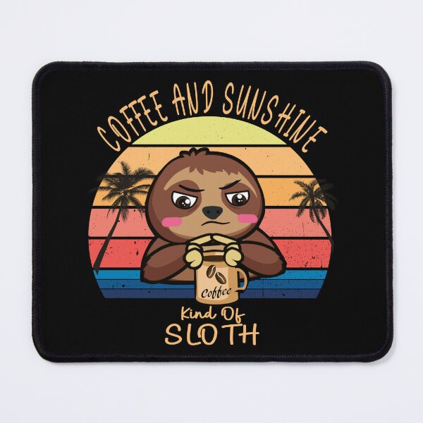 Item preview, Coffee and sunshine vintage sunset sloth designed and sold by TipTopTapo.