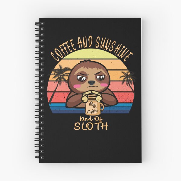 Item preview, Coffee and sunshine vintage sunset sloth designed and sold by TipTopTapo.