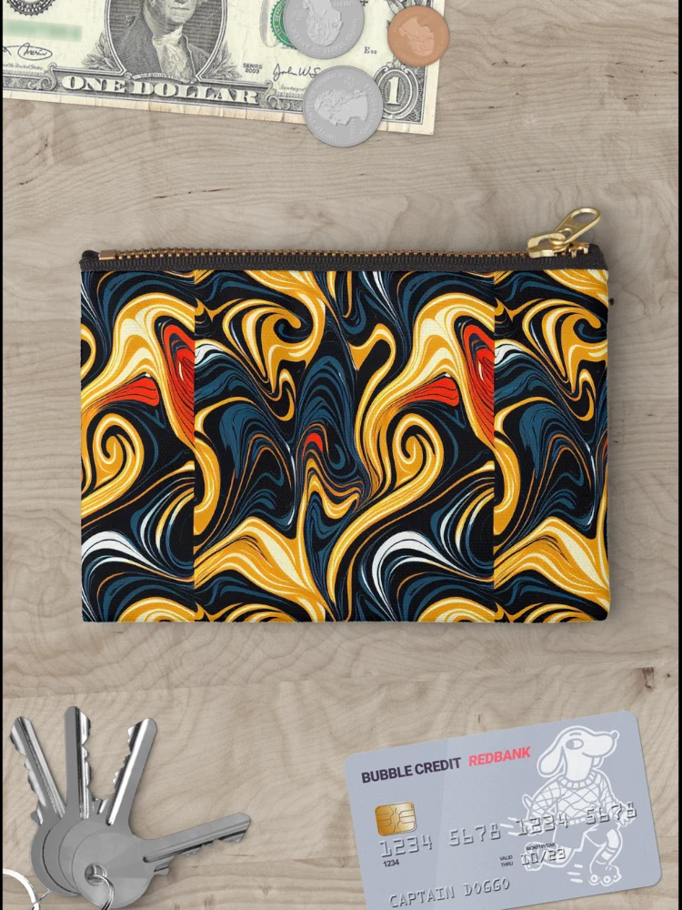 Thumbnail 3 of 4, Zipper Pouch, Color Combination Pattern designed and sold by BuraxisDesigns.
