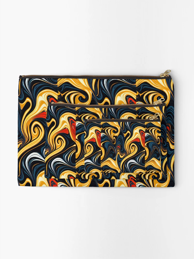 Thumbnail 2 of 4, Zipper Pouch, Color Combination Pattern designed and sold by BuraxisDesigns.