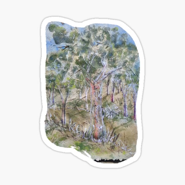 Aussie Bush - Scribble Bark Sticker