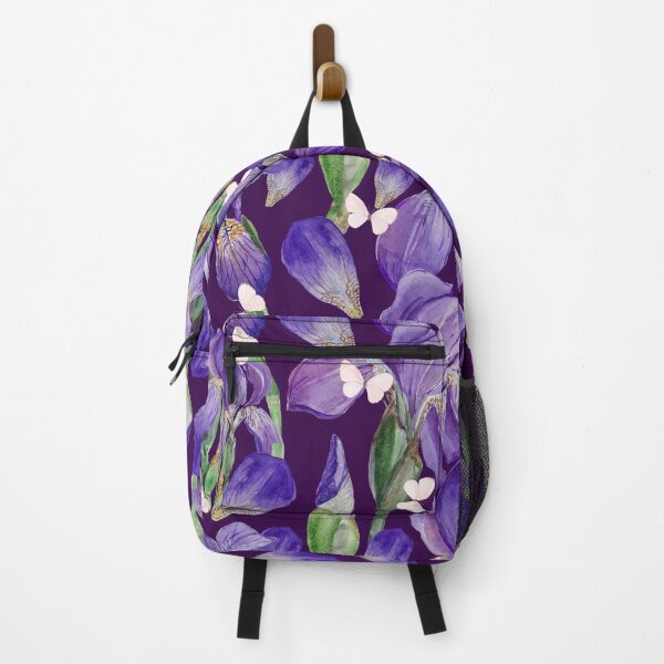 Item preview, Colorful Purple Iris Flowers and Butterflies designed and sold by silviaol.