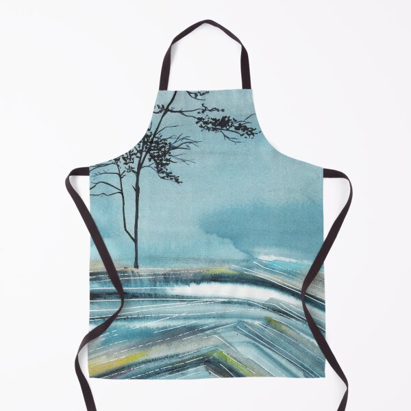 Item preview, Beautiful nature landscape, watercolor landscape, colorful field, tree designed and sold by anaozzart.