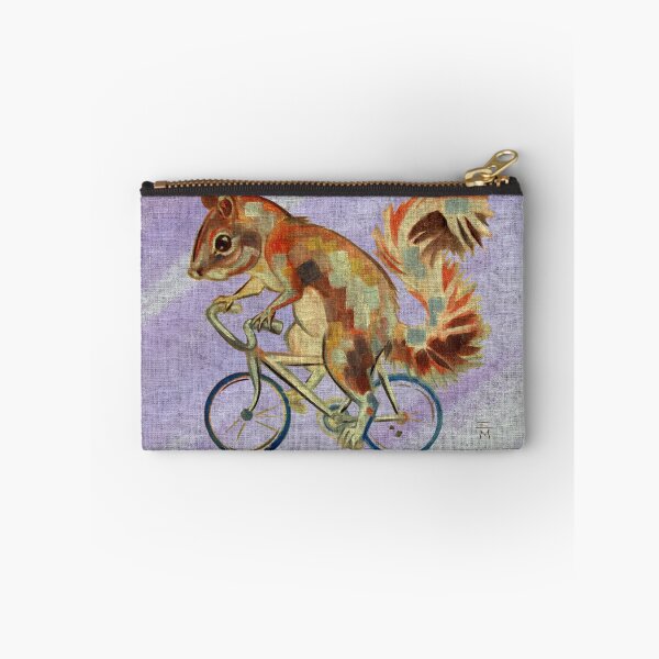 Item preview, Squirrel On Bike (purple background) designed and sold by Acts Of Paint.