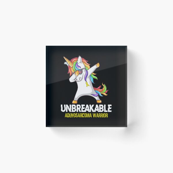 Item preview, Adenosarcoma Awareness - Unicorn Adenosarcoma Warrior Ribbon UNBREAKABLE designed and sold by Fernandezf.