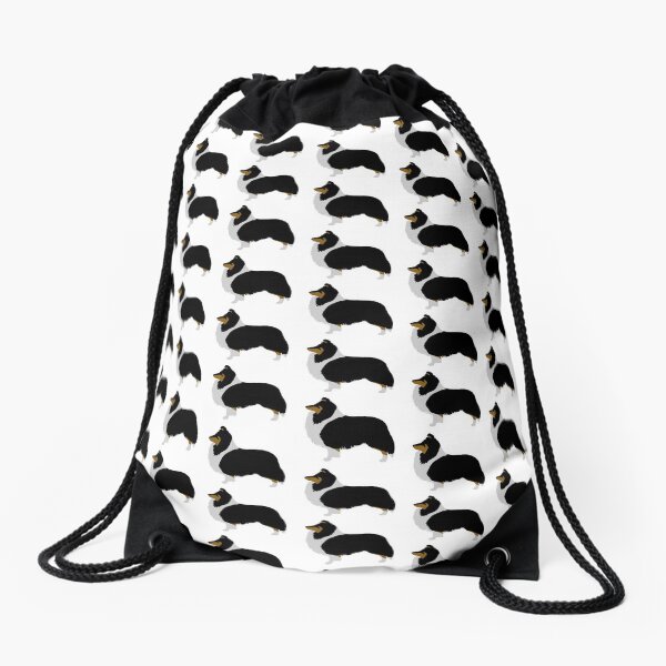 Shetland Sheepdog (tri) Drawstring Bag