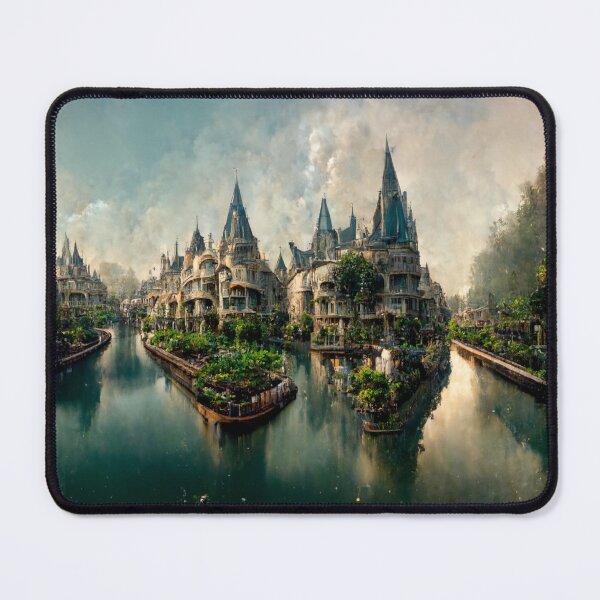 Item preview, Fantasy Riverside Elven Town 4 designed and sold by Styxiann.