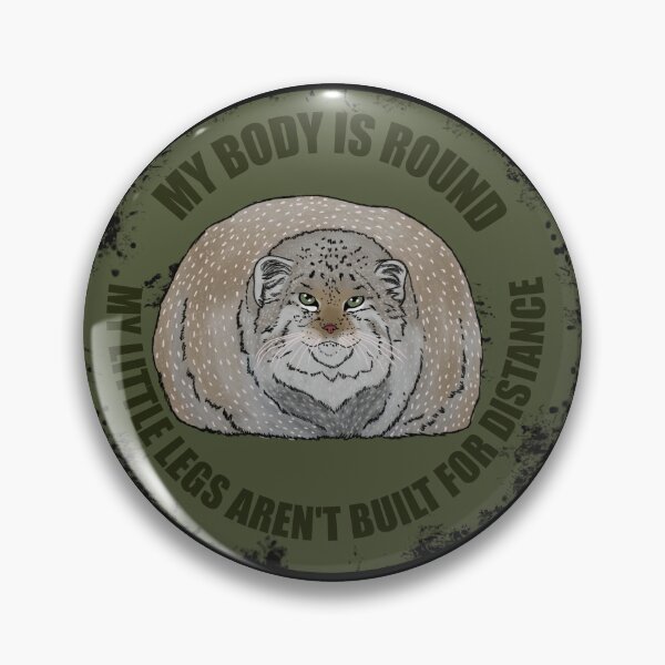 Item preview, Round Pallas Cat Olive Green designed and sold by Ashley Gagnon.
