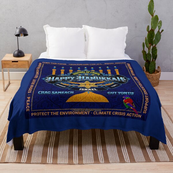 Item preview, PMD00191 Progressive Movement diseña Happy Hanukkah con Progressive Birdie para judíos progresistas designed and sold by ProgressiveLeft.