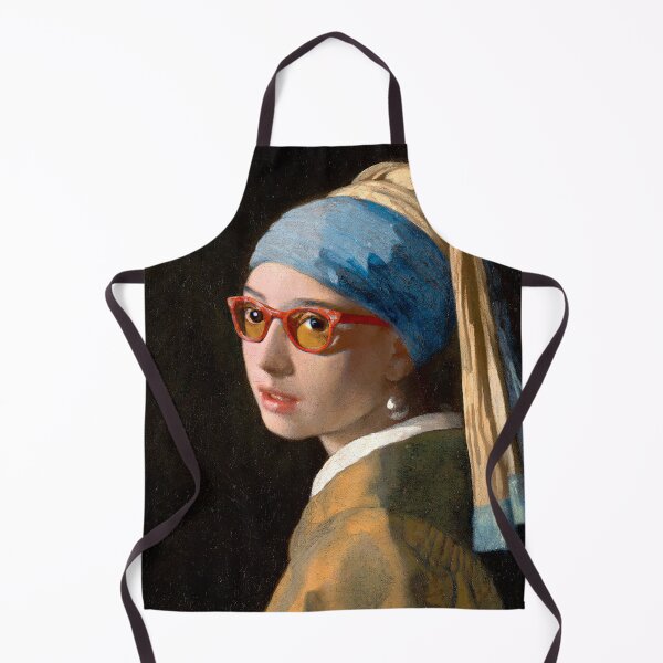 Item preview, Girl With a Pearl Earring With Glasses designed and sold by rpvga.