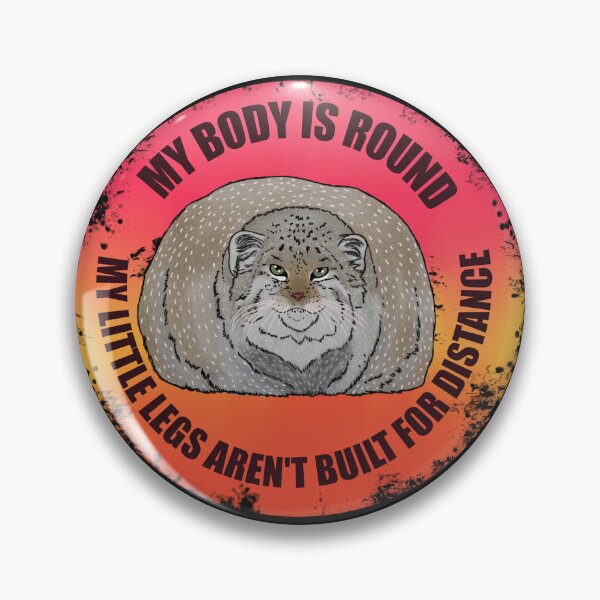 Item preview, Round Pallas Cat Sunset Retro designed and sold by Ashley Gagnon.
