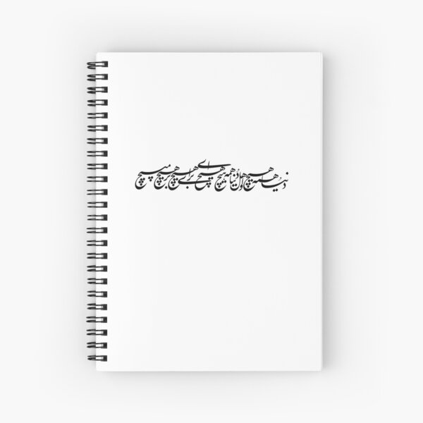 " Persian Calligraphy, Farsi Typography, دنیا همه هیچ و اهل دنیا همه هیچ ای هیچ برای هیچ بر هیچ