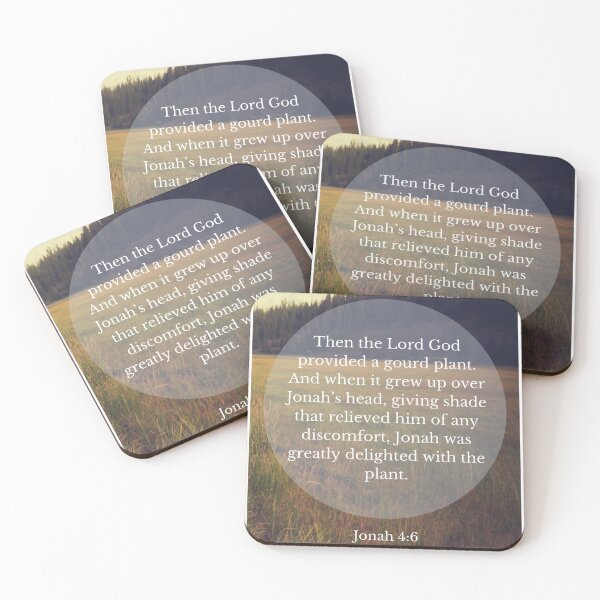 Item preview, Jonah 4:6 - The Lord gives Jonah a plant designed and sold by CatholicSticks.