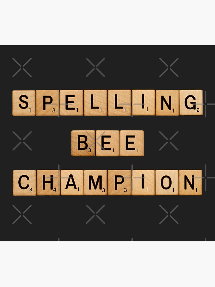 "Spelling Bee Champion, Scrabble Tiles" Poster for Sale by