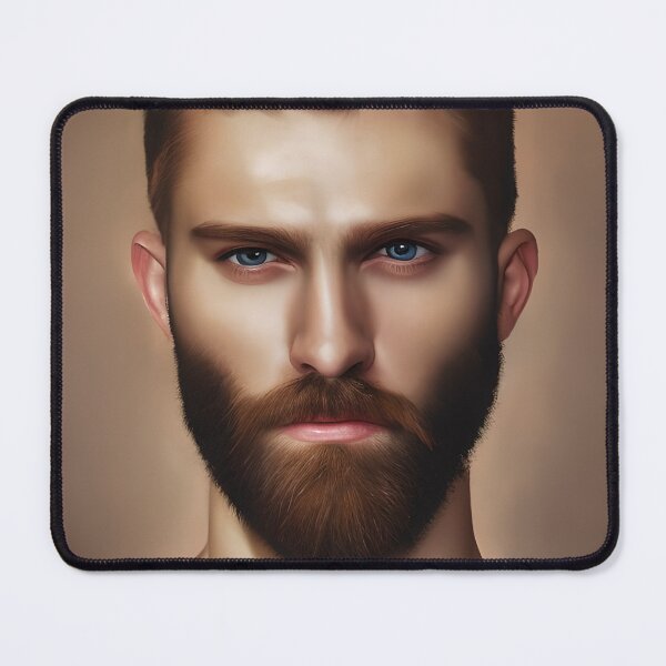 Item preview, Brown Haired, Bearded Man with Blue Eyes designed and sold by LthrDaddyBear.