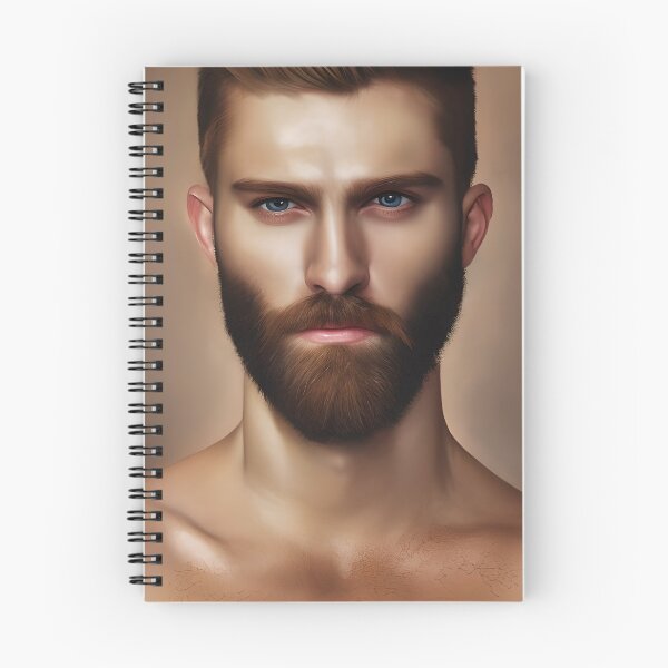 Item preview, Brown Haired, Bearded Man with Blue Eyes  designed and sold by LthrDaddyBear.