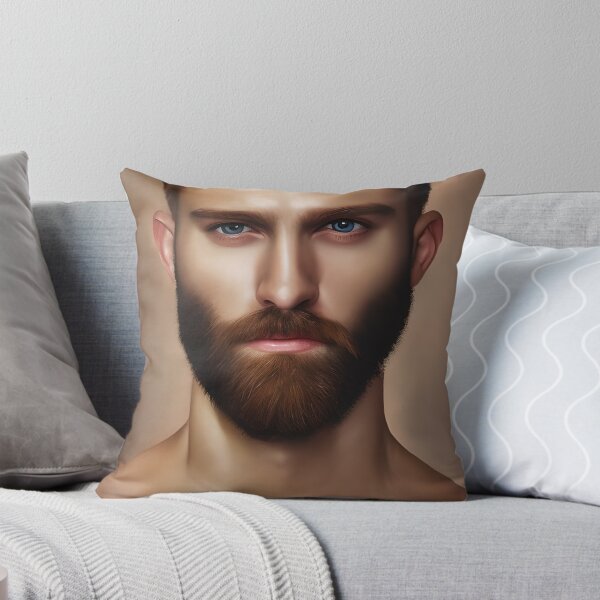 Item preview, Brown Haired, Bearded Man with Blue Eyes  designed and sold by LthrDaddyBear.