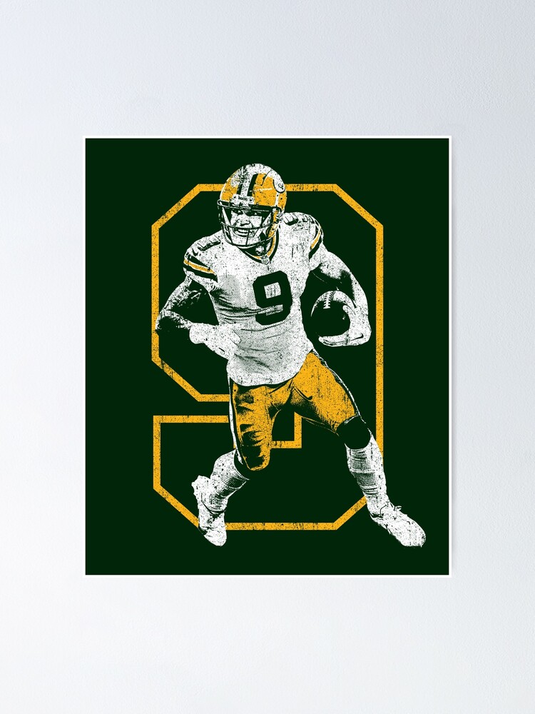 Romeo Doubs Football Paper Poster Packers 2 - Romeo Doubs - Pin