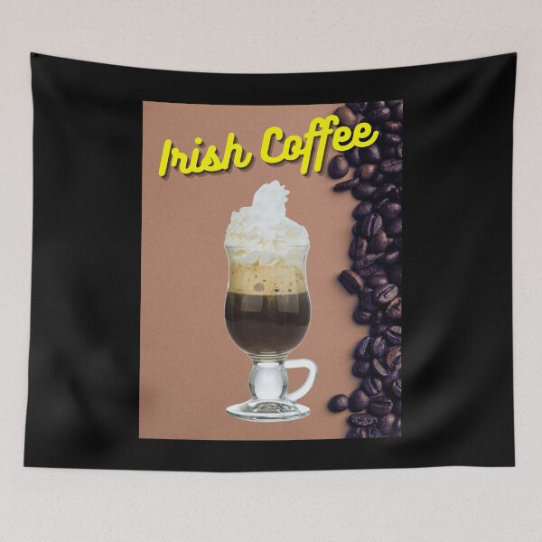 Item preview, Irish Coffee Cream Coffee Bean Background designed and sold by IrishPOD.