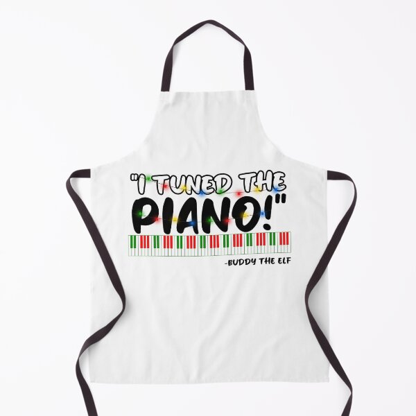 Aperçu de l'œuvre J'ai accordé le piano ! -Buddy l'Elfe, Elfe créée et vendue par Sticker Up.