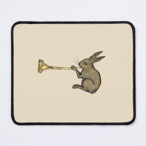 Item preview, Medieval Illuminated Manuscript Trumpeting Rabbit designed and sold by ThievingNargles.