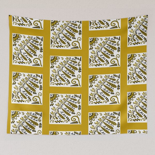 Item preview, Shades of Yellow Pattern Square designed and sold by blejsart.