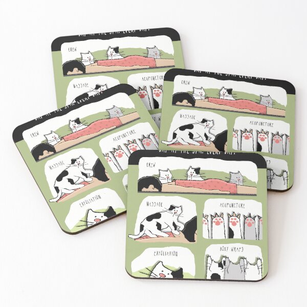 Item preview, Cats Spa Acupuncture Exfoliation Massage designed and sold by sfernleaf.