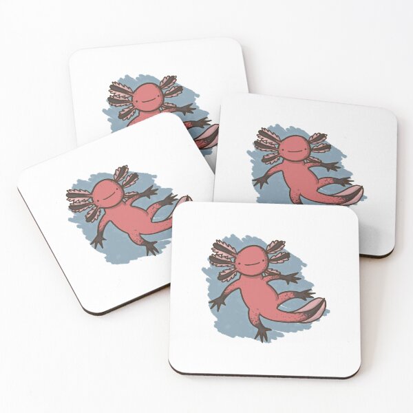 Item preview, Axolotl Happy Cute Salamander designed and sold by ABZDesigner.