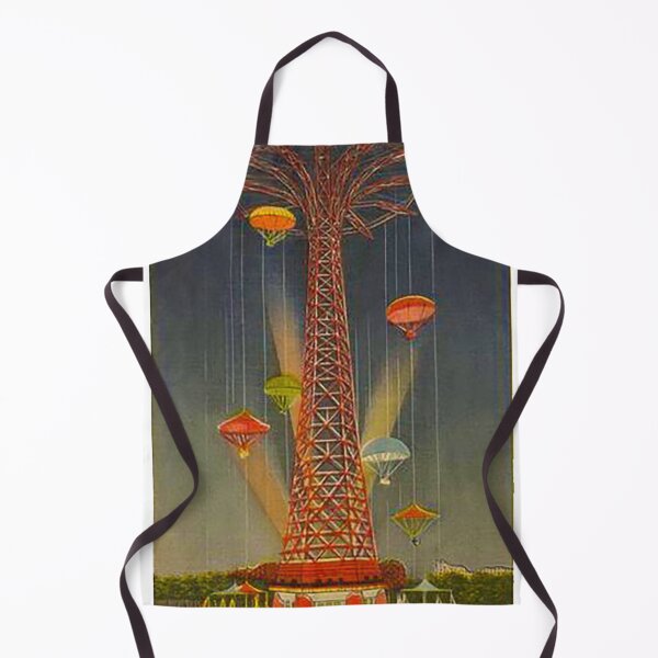 Item preview, Parachute Jump ride, Coney Island NY, Steeplechase Park. Luna Park, Amusement Park, vintage amusement park, fun rides, old rides, designed and sold by Nostrathomas66.