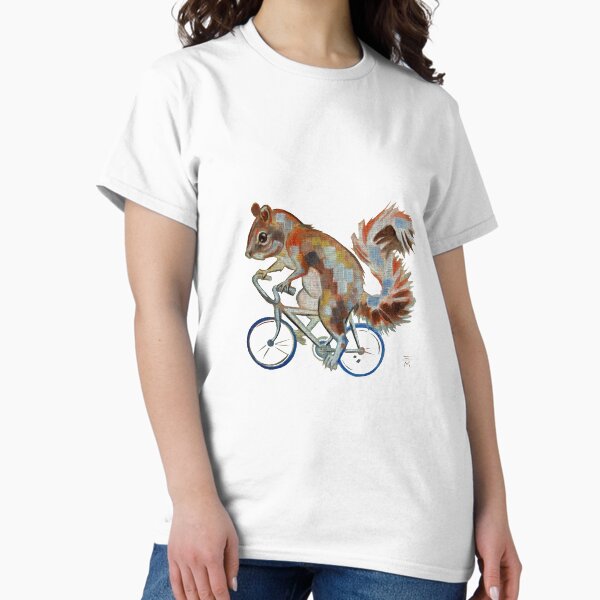 Item preview, Squirrel On Bike Pick your own Background designed and sold by Acts Of Paint.