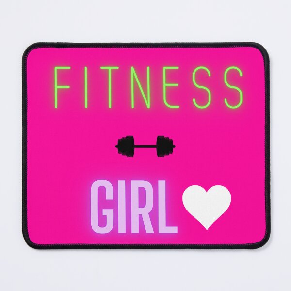 Item preview, FITNESS GIRL #11 PINK BLACK BACKGROUND BAR BELL MEME designed and sold by EllieMonroe.