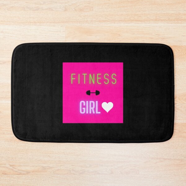 Item preview, FITNESS GIRL #11 PINK BLACK BACKGROUND BAR BELL MEME designed and sold by EllieMonroe.