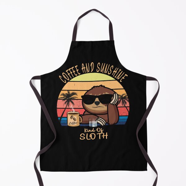 Item preview, Funny Coffee and sunshine sloth designed and sold by TipTopTapo.