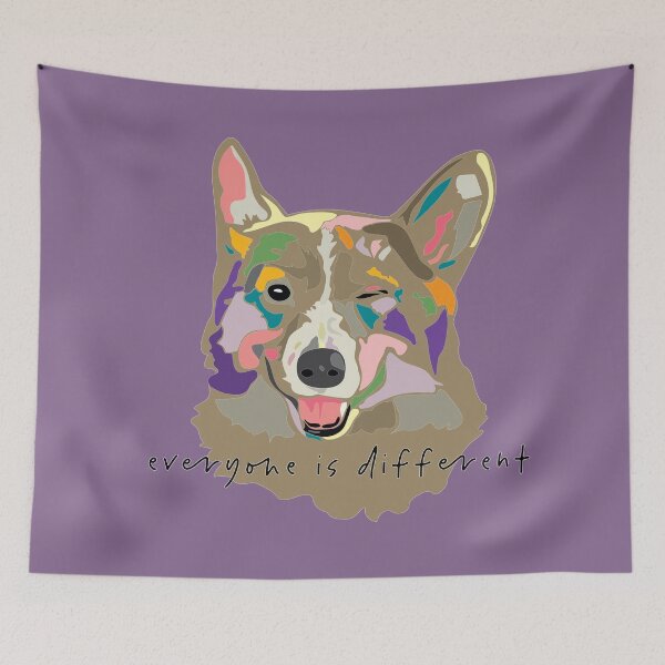 Item preview, everyone is different_wink dog_c3 designed and sold by Mimi Huang.