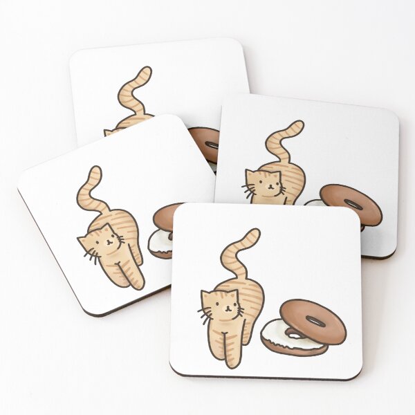 Item preview, Cat and Bagel designed and sold by DinosaurGoBrr.