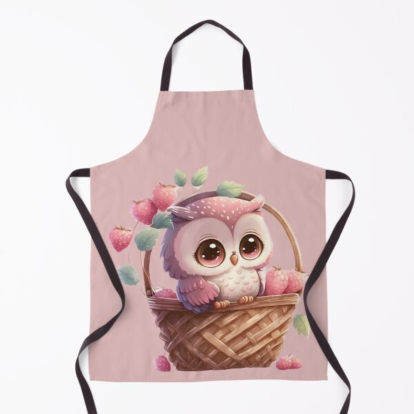 Item preview, Cute Chibi Valentine Owl with strawberries,Tiny Owl in a basket, gift for owl lover, I’ll Owl ways love you, owl Valentine, coffee valentine designed and sold by Mumzy2many.