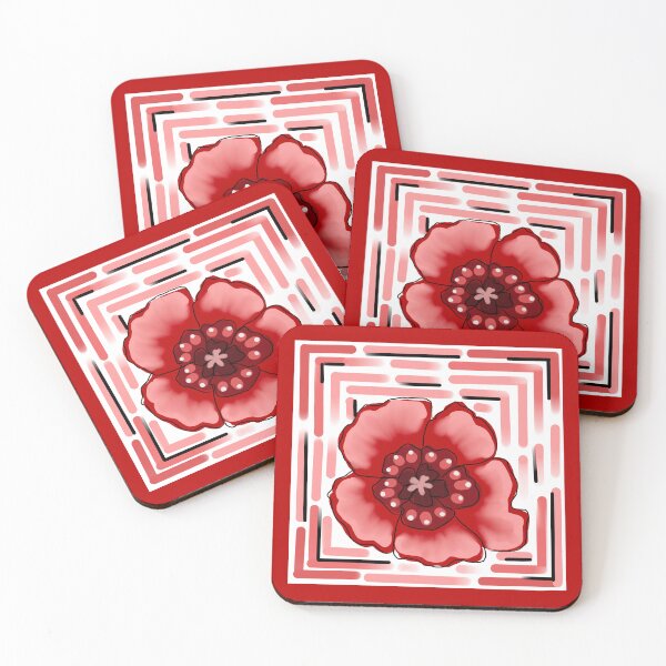Item preview, Shades of Red Pattern Square designed and sold by blejsart.