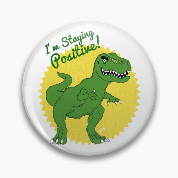 Item preview, Dinosaurio optimista designed and sold by FoxTrotMadlyArt.