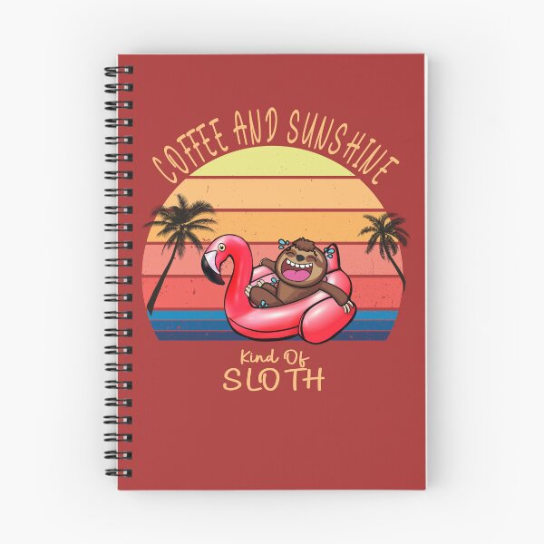 Item preview, Funny Coffee and sunshine party sloth flamingo  designed and sold by TipTopTapo.